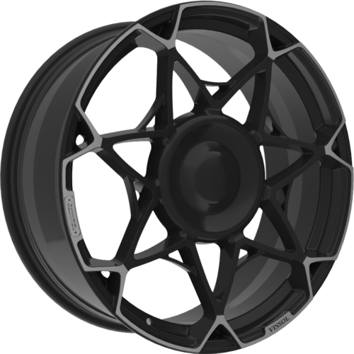 Кованый Vissol F-1047 R23/10 PCD5*112 ET20 DIA66.5 Satin Black With Matte Machined Face