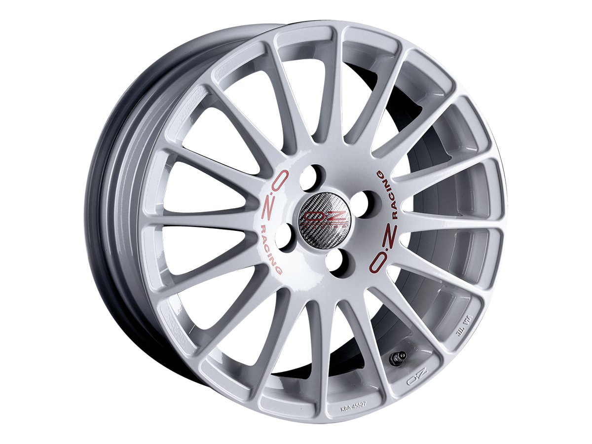 Литой OZ Racing Superturismo WRC R15/6.5 PCD4*108 ET18 DIA65.06 White Red Lettering