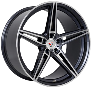 Кованый Vissol F-111 R19/8.5 PCD5*114,3 ET15 DIA73.1 Black with machined face