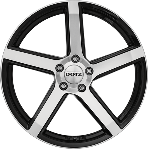 Литой Dotz CP5 Dark R20/8.5 PCD5*112 ET35 DIA70.1 Black front polished