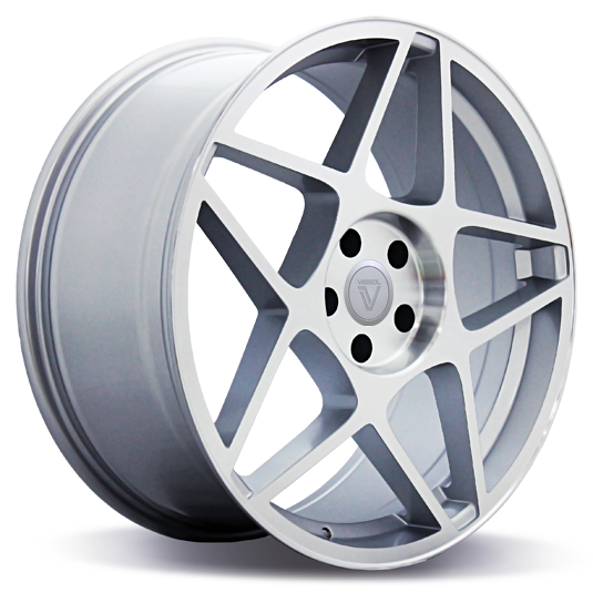 Кованый Vissol F-008 R20/10.5 PCD5*112 ET37 DIA66.6 Silver cut