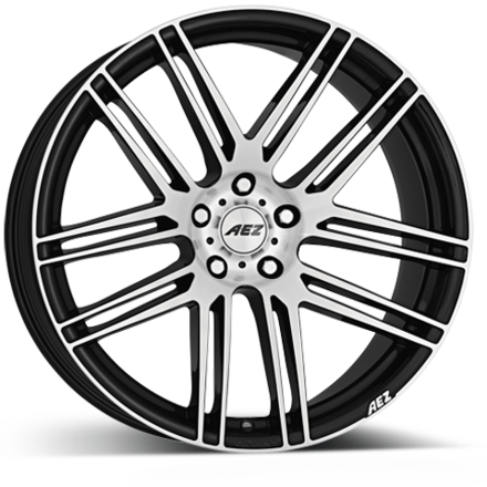 Литой AEZ Cliff Dark R19/8.5 PCD5*112 ET35 DIA70.1 Black front polished