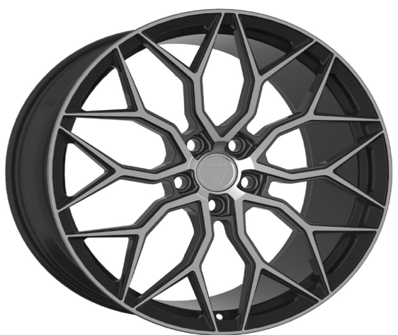 Кованый Vissol F-1031 R22/10 PCD5*130 ET48 DIA71.6 Gloss Black With Machined Face