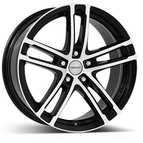 Литой Dezent TZ-C dark R18/8 PCD5*108 ET42 DIA63.4 Black front polished