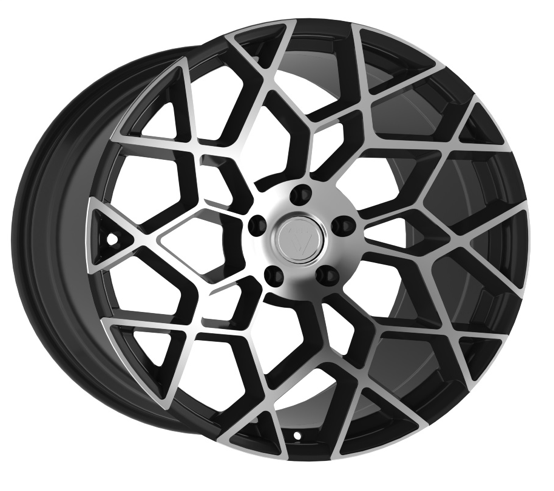 Кованый Vissol F-1213 R23/10.5 PCD5*130 ET23 DIA71.5 Satin Black With Dark Machined Face