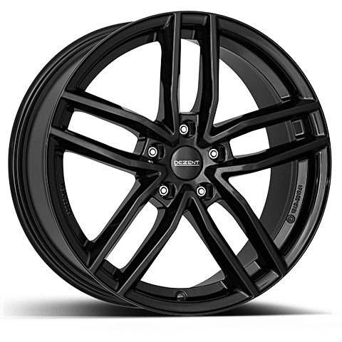 литой Dezent TR black R17/7 PCD5*114,3 ET48 DIA67.1 Black front polished