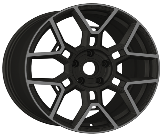 Кованый Vissol F-1120 R23/11 PCD5*130 ET50 DIA84.1 Matte Black With Machined Face Dark Tint Matte