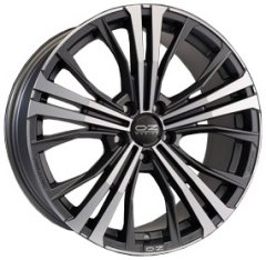 Литой OZ Racing Cortina R20/9.5 PCD5*120 ET52 DIA65.06 Matt Dark Graphite Diamond Cut