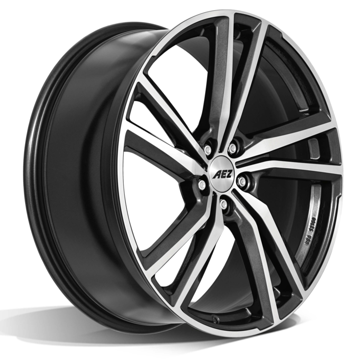 литой AEZ North Dark R20/8.5 PCD5*112 ET45 DIA70.1 Anthracite front polished