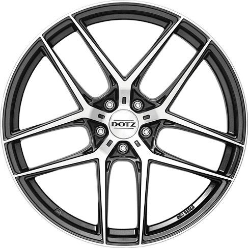 Литой Dotz LagunaSeca Dark R19/9 PCD5*112 ET44 DIA70.1 Anthracite front polished