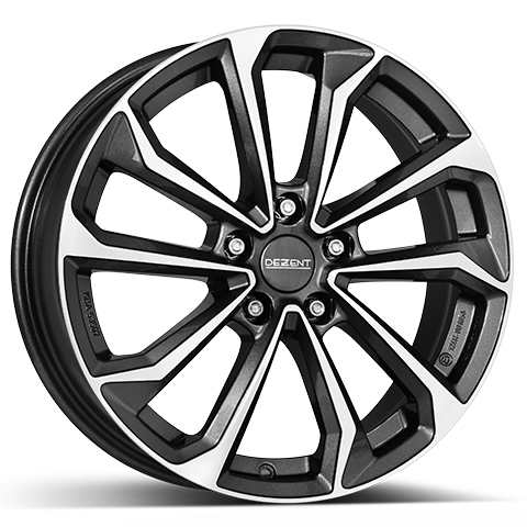 литой Dezent KS dark R18/7.5 PCD5*112 ET51 DIA66.6 Anthracite front polished