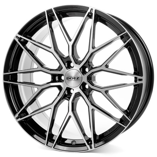 литой Dotz Suzuka Dark R19/8.5 PCD5*120 ET33 DIA72.6 Black front polished