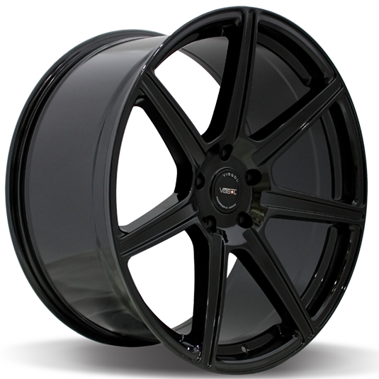 Литой Vissol V-107 R22/10.5 PCD5*120 ET28 DIA74.1 Gloss black