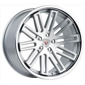 Кованый Vissol F-570 R19/10 PCD5*120 ET22 DIA74.1 Silver with machined face and chrome lip