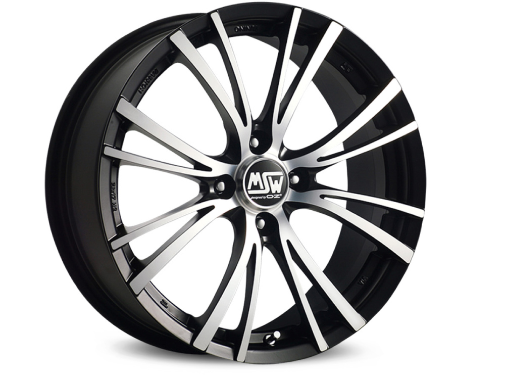 Литой MSW MSW 20/4 R16/7 PCD4*108 ET16 DIA73.1 Matt Black Full Polished Литой MSW MSW 20/4 R16/7 PCD4*108 ET16 DIA73.1 Matt Black Full Polished