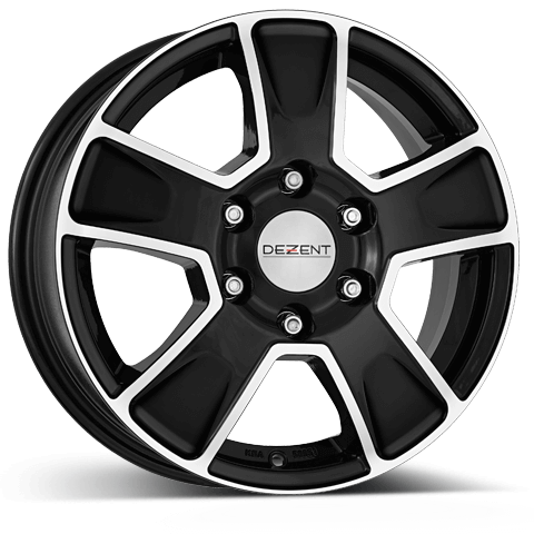 Литой Dezent Van Dark R16/6.5 PCD6*130 ET62 DIA84.1 Black front polished